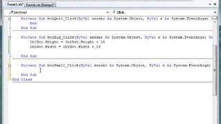 Visual Basic: Size and Location Properties