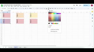 Creating a Seat Randomizer in Google Sheets