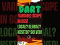 Variable Scope in 60s in Dart! #codeprep #programming #codingbat #computerscience #coding