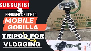 GORILLA TRIPOD WITH BLUETOOTH REMOTE UNBOXING REVIEW Gorilla tripod for vlogging how to use Tripod