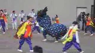 The lion dance (獅子舞)