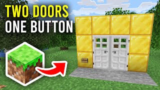How To Open Two Doors With One Button In Minecraft - Full Guide
