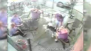 Shocking video of dog biting women in the face at restaurant (Ap)