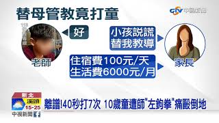 離譜!40秒打7次 10歲童遭師\