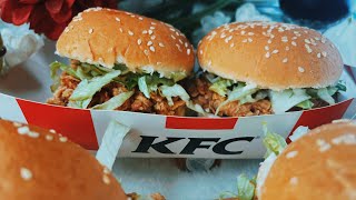 Zinger Burger Recipe | How to Make KFC Style Zinger Burger | KFC Copycat Recipe | Fried Chicken