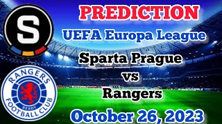 Sparta Prague vs Rangers Prediction and Betting Tips | October 26th 2023