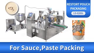 Automatic Retort Pouch Rotary Doypack Packaging Machine for Sauce Food