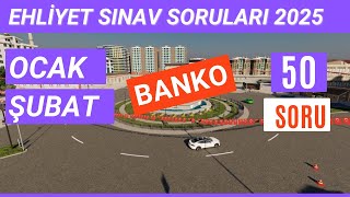 Ehliyet Sınav Soruları 2025 | Ocak, Şubat Çıkmış MEB Ehliyet Sorularını Çöz