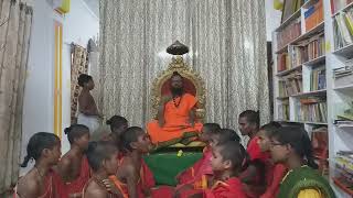 Vishwakarma Suktha Paarayanam in Nandhikonda Jagadguru VijayaYathra. విశ్వకర్మ సూక్త పారాయణము