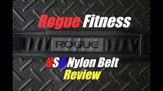 Rogue Fitness USA Made Nylon Belt Review