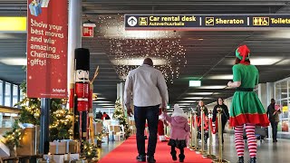 Kerst op Schiphol = dansen met de kerstman