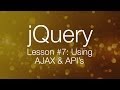 jQuery Ajax Tutorial #1 - Using AJAX & API's (jQuery Tutorial #7)