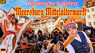 4K Walking Meersburg Mittelaltermarkt/4K Historisches Stadtfest Meersburg 2023/Meersburg Stadtfest