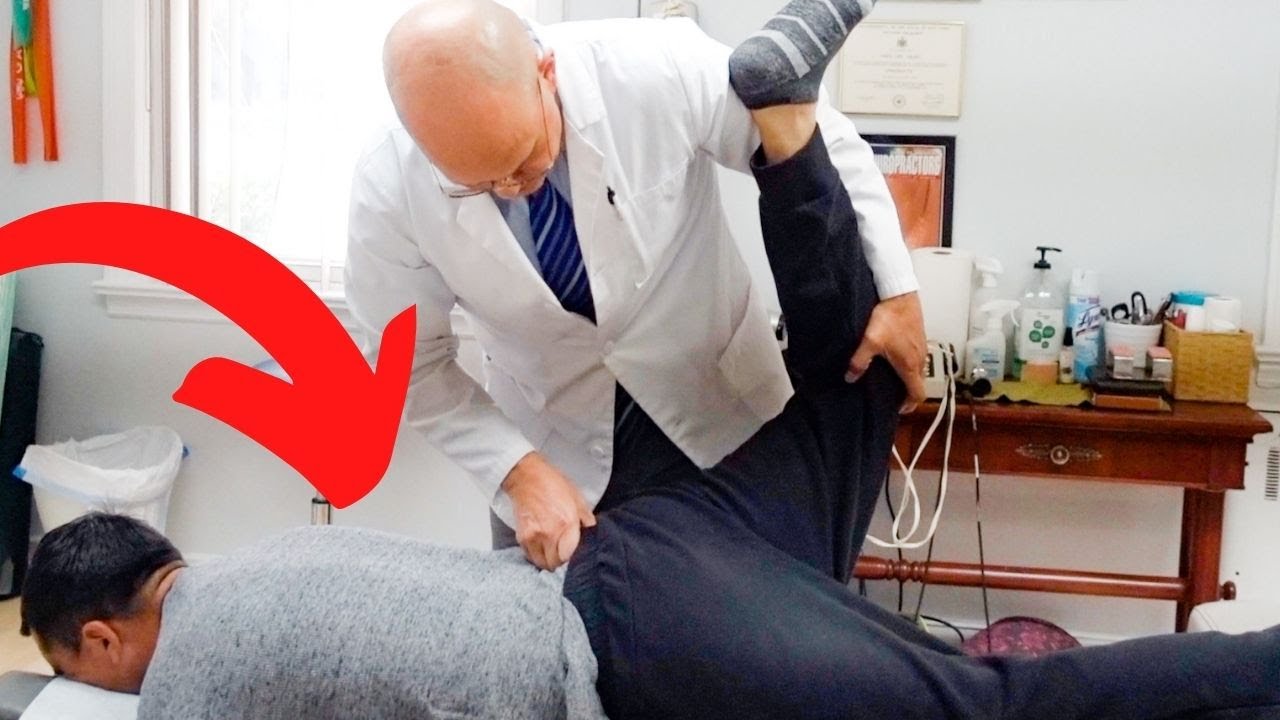 Low Back *CRACKING* Chiropractic Adjustment *Y-STRAP* - YouTube