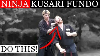 HOW THE NINJA USED A CHAIN FOR SELF DEFENSE 🥷🏻 Ninjutsu Kusari Fundo Techniques