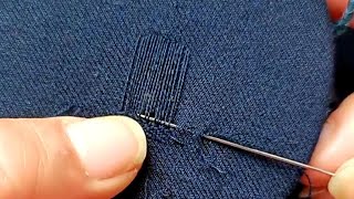 Learn How to Invisibly Repair a Hole in Jacket With a Sewing Needle