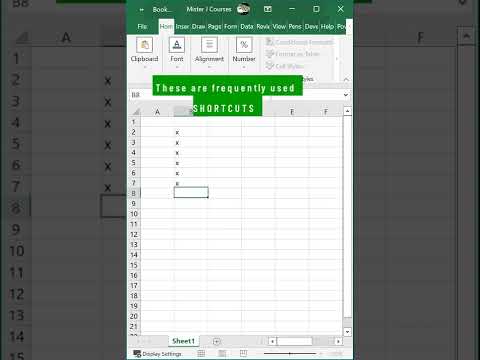 Undo, Redo & Delete a ColumnFrequently Used Shortcuts! in Excel