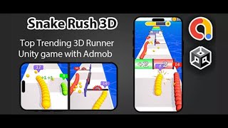 Snake Rush 3D Complete Unity Game + Source Code
