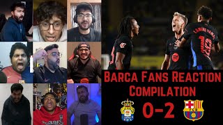 BARCA Fans Reactions to LAS PALMAS 0-2 BARCELONA | La Liga GW 25 | 23-02-2025