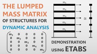 The Lumped Mass Matrix for Dynamic Analysis + ETABS Demonstration