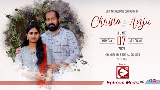 EPHREM MEDIA HD II WEDDING CEREMONY || CHRISTO Weds ANJU