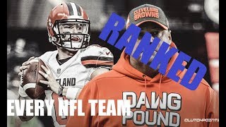 EVERY NFL TEAM RANKED 1-32!!!