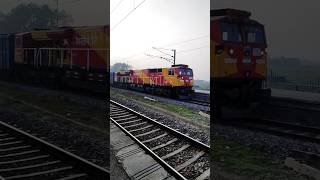 WDG-4G Locomotive Crossing Kusumbhi Station | IRFCA 2024 | #indianrailways #wdg4g