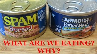 SPAM Spread vs. Potted Meat Throwdown!! - WHAT ARE WE EATING?  WHY??