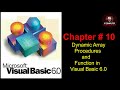 10 Dynamic Array Procedures and Function in Visual Basic 6.0 By Rajesh Naiknaware