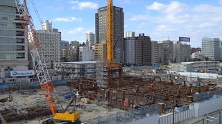 【高輪ゲートウェイシティ】複合棟Ⅰ（North）（4街区）の建設状況（2022年10月15日）