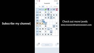Crossword Master Level 48 Answers | Crossword Master Puzzle 48