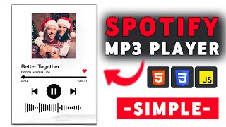 Build a Music Player with Visualizer 🎶 | HTML, CSS & JavaScript