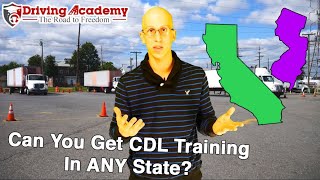 Can You Get CDL Training in ANY State? - Driving Academy