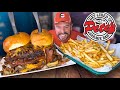 Pete's Prime Rib Quadruple Bacon Cheeseburger Challenge!!