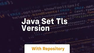 java set tls version