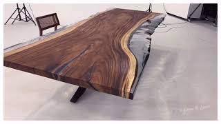 WHAT A BIG TABLE! 335 CM Fantastic Epoxy-Resin Table.