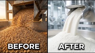 Inside a Modern Factory: Wheat to Flour Process (Giant Mill)