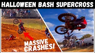 BIG CRASHES \u0026 BIG WHIPS! Lake Sugar Tree Halloween Bash SX Part 1 (Practice \u0026 Heat Races)