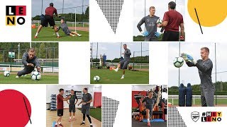 Bernd Leno's first Arsenal training session