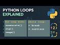 Python Loops Explained | for Loop, while Loop, break(), continue(), enumerate() & zip()