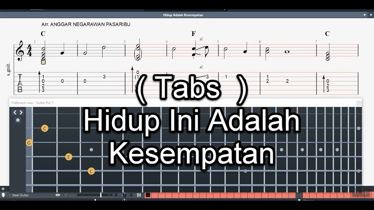 Gitar Tabs - "Hidup Ini Adalah Kesempatan" Sheet Tutorial - YouTube