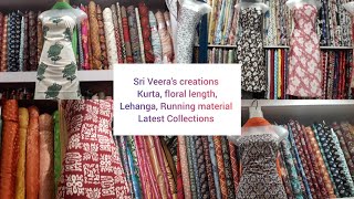 Sri Veera's creations|Running material Christmas Collections|Dec 2 2022|Vaanga Paarkalam