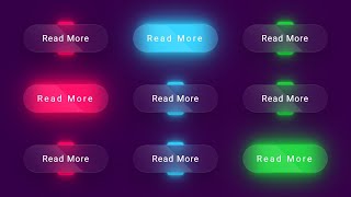 Amazing Glassmorphism Button Hover Effects Using Only HTML & CSS