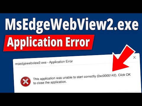 How to Fix MsEdgeWebView2.exe Application Error in Windows 11/10?