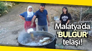 Malatya'da Kışlık Bulgur Kazanları Kaynamaya Başladı