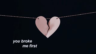 you broke me first ~ tate mcrae // 5 hour loop // lyrics in description