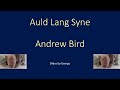 Andrew Bird   Auld Lang Syne  karaoke