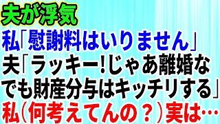 【スカッとする話】私「慰謝料はいらないから離婚して」夫「ラッキー！でも財産分与はきっちりする」私（何考えてるの？）→実は