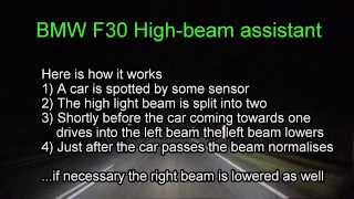 BMW F30 High-Beam Assistant / Fernlichtassistent / Adaptive Headlights / Adaptives Kurvenlicht