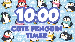 10-Minute Cute Penguin Winter Timer – Cozy Focus & Classroom Countdown